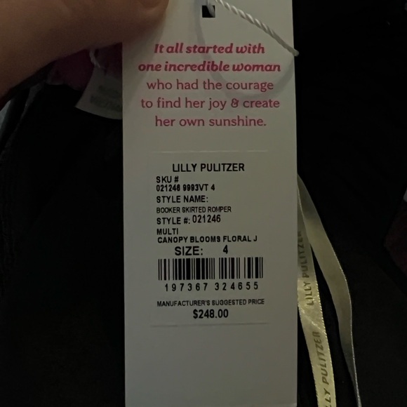 NWT Lilly Pulitzer Booker Skirted Romper - Picture 5 of 7